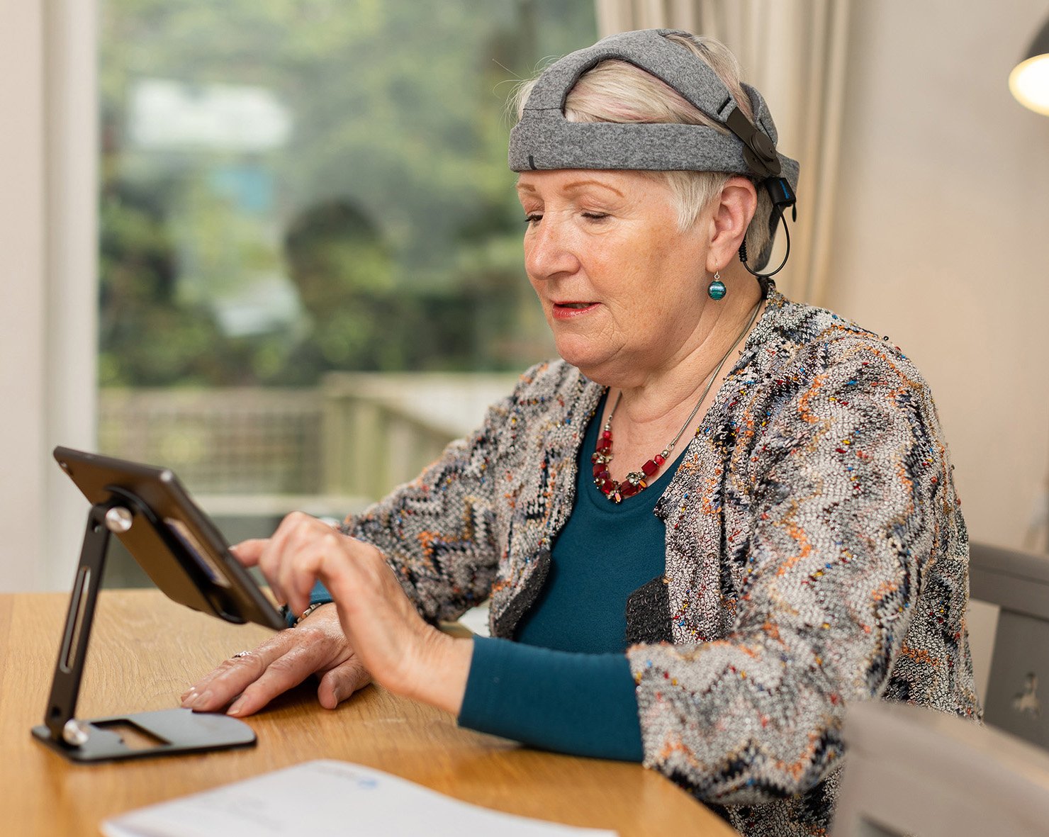 Elderly woman platform